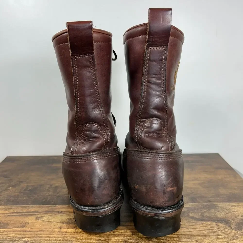 Hall's Mens 10.5 D 10” Waterproof Goretex Steel Toe Lineman Boots USA Made